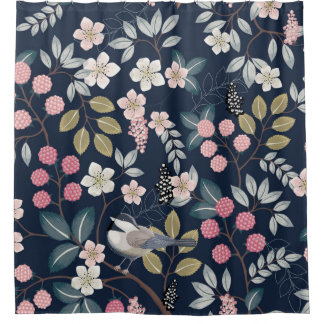 vintage illustration of a seamless floral pattern 