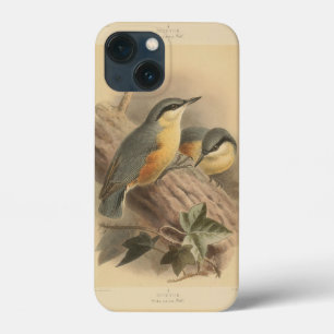 Vintage Illustration of Nuthatch iPhone 13 Mini Case