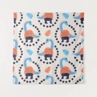 Vintage illustration of seamless pattern with a di