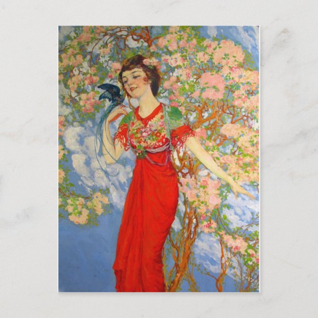 Vintage Illustration Postcard (Front)