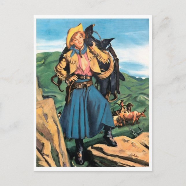 Vintage Illustration Postcard (Front)