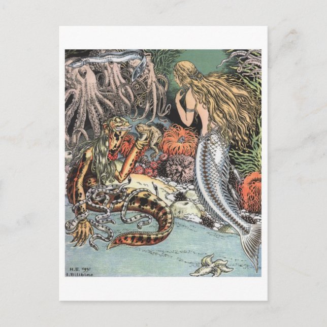 Vintage Illustration Postcard (Front)