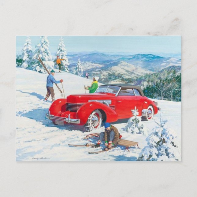 Vintage Illustration Postcard (Front)