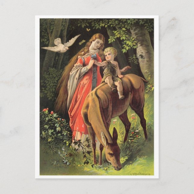 Vintage Illustration Postcard (Front)