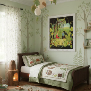 Vintage Illustration Princess in the Forest Poster