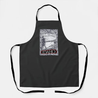 Vintage Illustration Pristine Idaho Apron