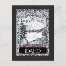 Vintage Illustration Pristine Idaho Postcard