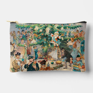 Vintage Illustration Puck's Christmas Tree, 1902 Accessory Pouch