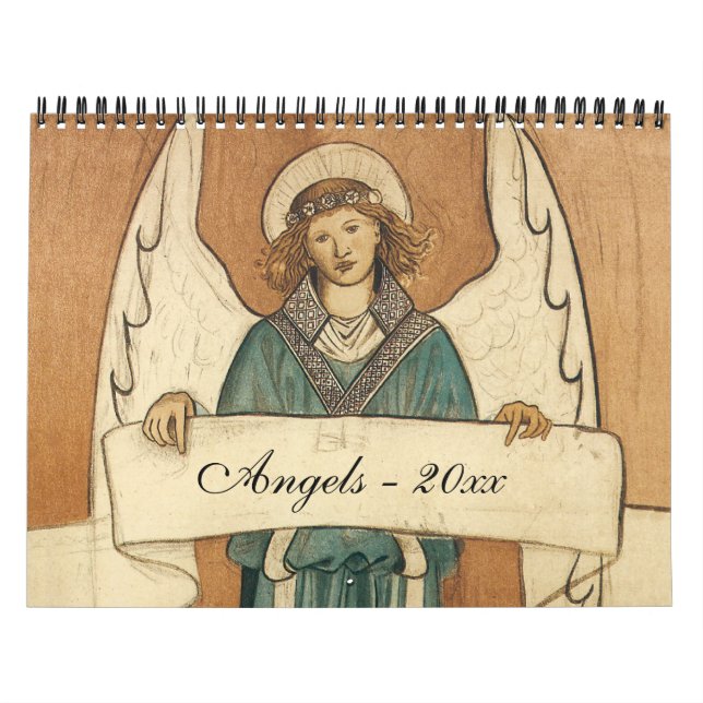 Vintage Illustration Religious Angels, Religious Calendar (Cover)