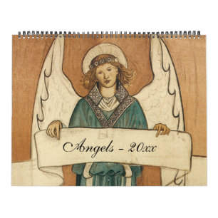 Vintage Illustration Religious Angels, Religious Calendar