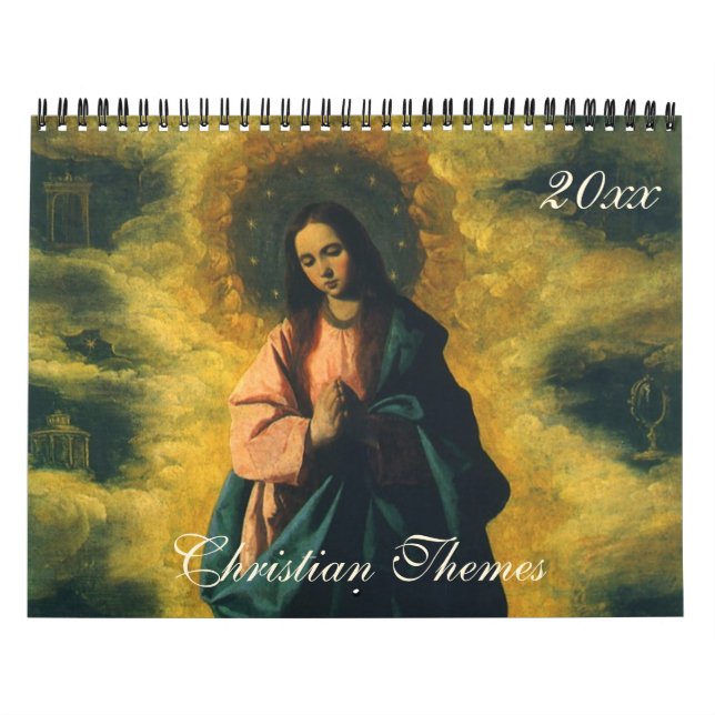 Vintage Illustration Religious, Christian Religion Calendar (Cover)