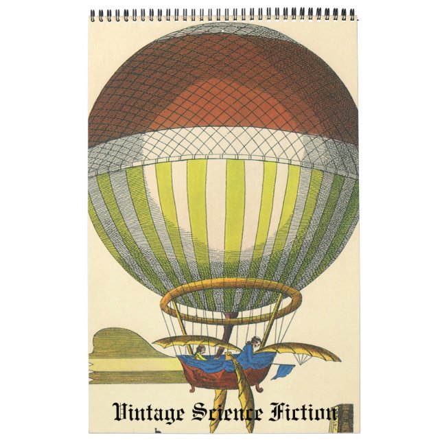 Vintage Illustration Science Fiction Futuristic Calendar (Cover)