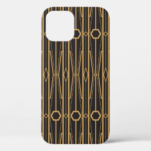 vintage illustration. Seamless geometric ornament iPhone 12 Case
