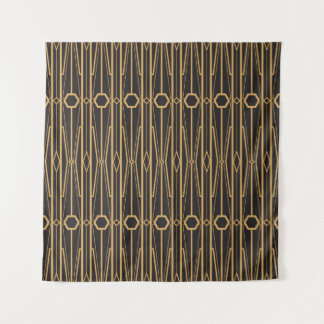 vintage illustration. Seamless geometric ornament Tapestry