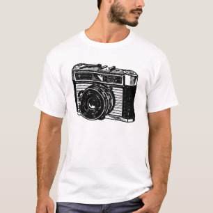 VINTAGE ILLUSTRATION small camera Tee