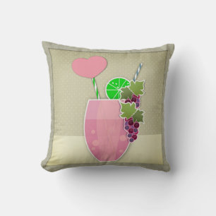 Vintage illustration throw pillow