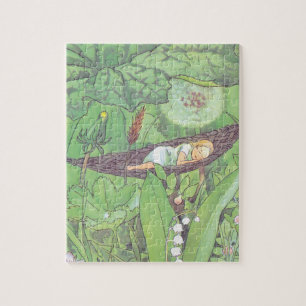 Vintage Illustration Thumbelina by Elsa Beskow  Jigsaw Puzzle