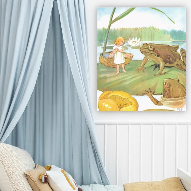 Vintage Illustration Thumbelina by Elsa Beskow Poster (Creator Uploaded)