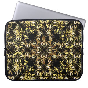 vintage illustration. Vintage seamless pattern on  Laptop Sleeve