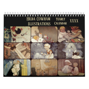 Vintage Illustrations Hilda Cowham Victorian Calendar