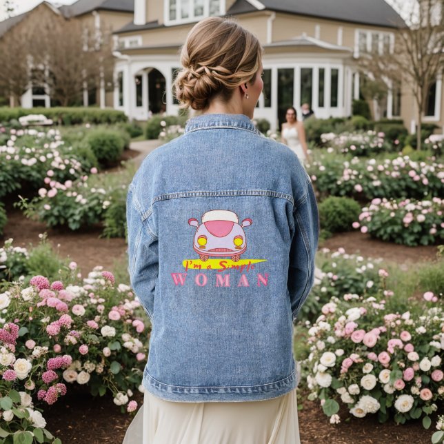 VINTAGE - I'M A SIMPLE WOMAN DENIM JACKET (Wedding Back)