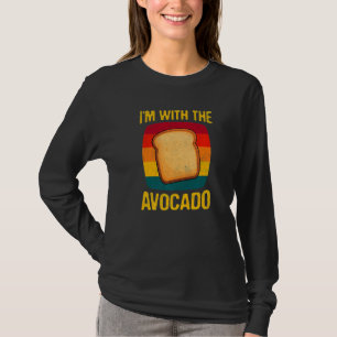 Vintage I'm with the Avocado Toast Halloween Costu T-Shirt