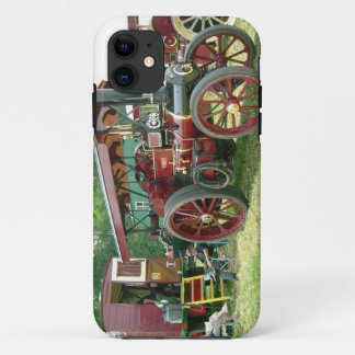 Vintage image. Man and his vehicle and trailer. iPhone 11 Case
