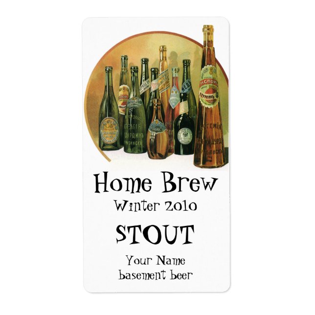 Vintage Imported Beer Bottles, Alcohol, Beverages (Front)