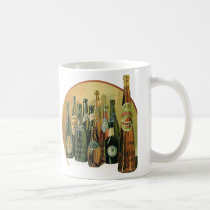 Vintage Imported Beer Bottles, Alcohol, Beverages Coffee Mug