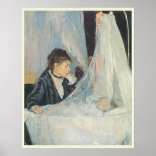 Vintage Impressionism, Cradle by Berthe Morisot Poster