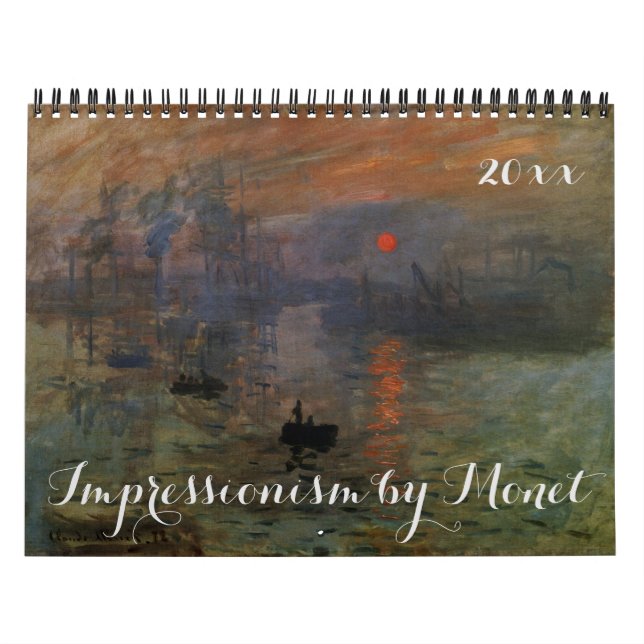 Vintage Impressionism Fine Art by Claude Monet Calendar (Cover)