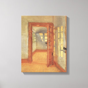 Vintage Impressionism, House Interior, Anna Ancher Canvas Print
