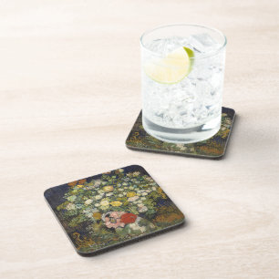Vintage Impressionist Floral Bouquet Van Gogh Coaster