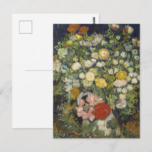 Vintage Impressionist Floral Bouquet Van Gogh Postcard