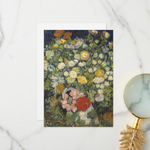 Vintage Impressionist Floral Bouquet Van Gogh Thank You Card