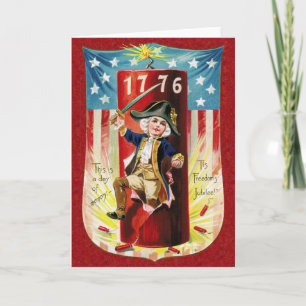 Vintage Independence Day Card