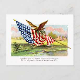 Vintage Independence Day Postcard