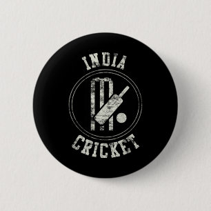 Vintage India Cricket Logo 2 Inch Round Button