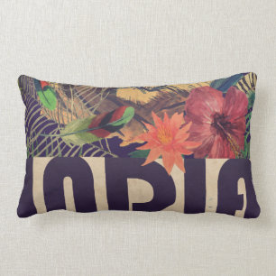 Vintage India Travel Lumbar Pillow