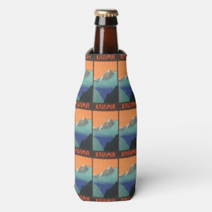 Vintage India Travel Poster custom drink coolers