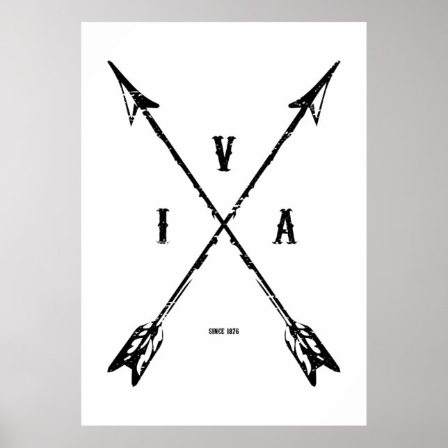 Vintage indian arrows poster (Front)