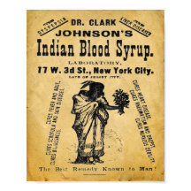 Vintage Indian Blood Syrup Snake Oil Print