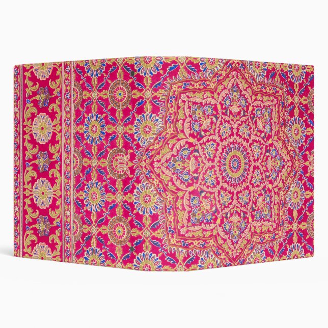 Vintage Indian Embroidery Pattern Binder (Background)