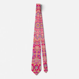 Vintage Indian Embroidery Pattern Tie