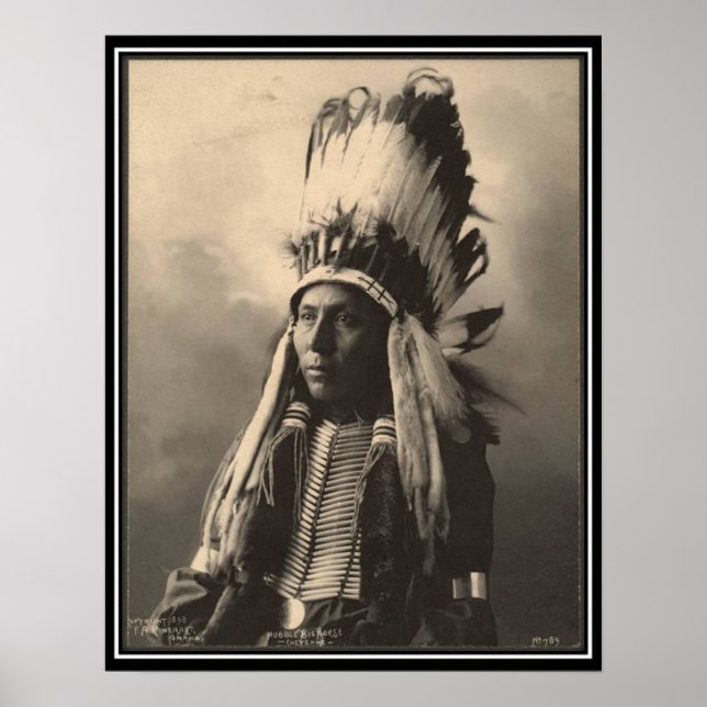 Vintage indian : Hubble Big Horse, Cheyenne - Poster (Front)