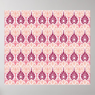 Vintage Indian ornate seamless pattern. Eastern st Poster