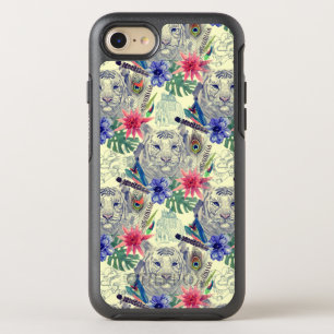 Vintage Indian Style Tiger Pattern OtterBox Symmetry iPhone 8/7 Case