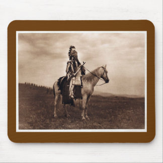 Vintage Indian War Chief Mouse Pad