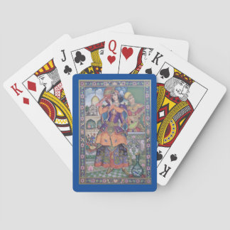 Vintage Indian women playing cards