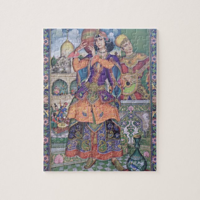Vintage Indian women print puzzle (Vertical)